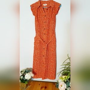 **SOLD**Monteau Orange Dress